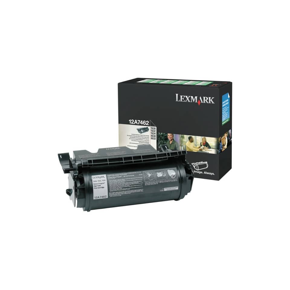 Toner alta resa return program Lexmark nero 12A7462
