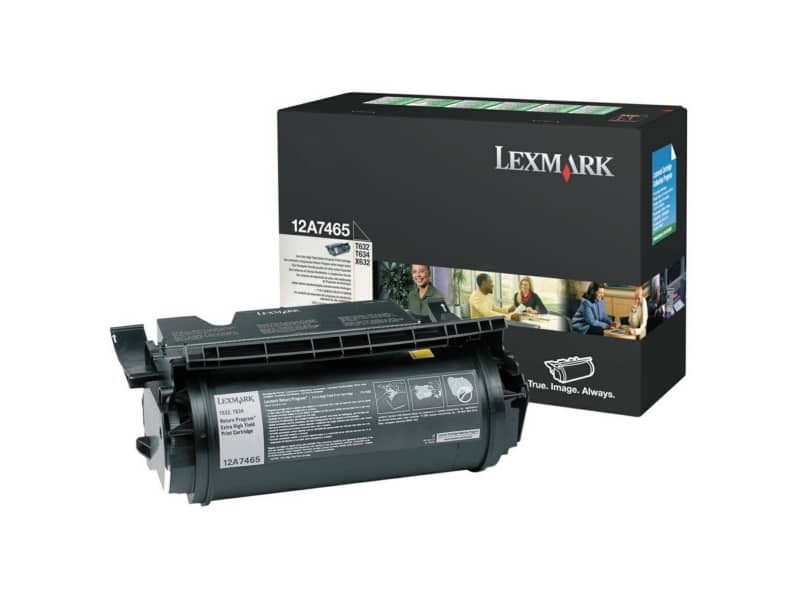 Toner altissima resa return program Lexmark nero 12A7465