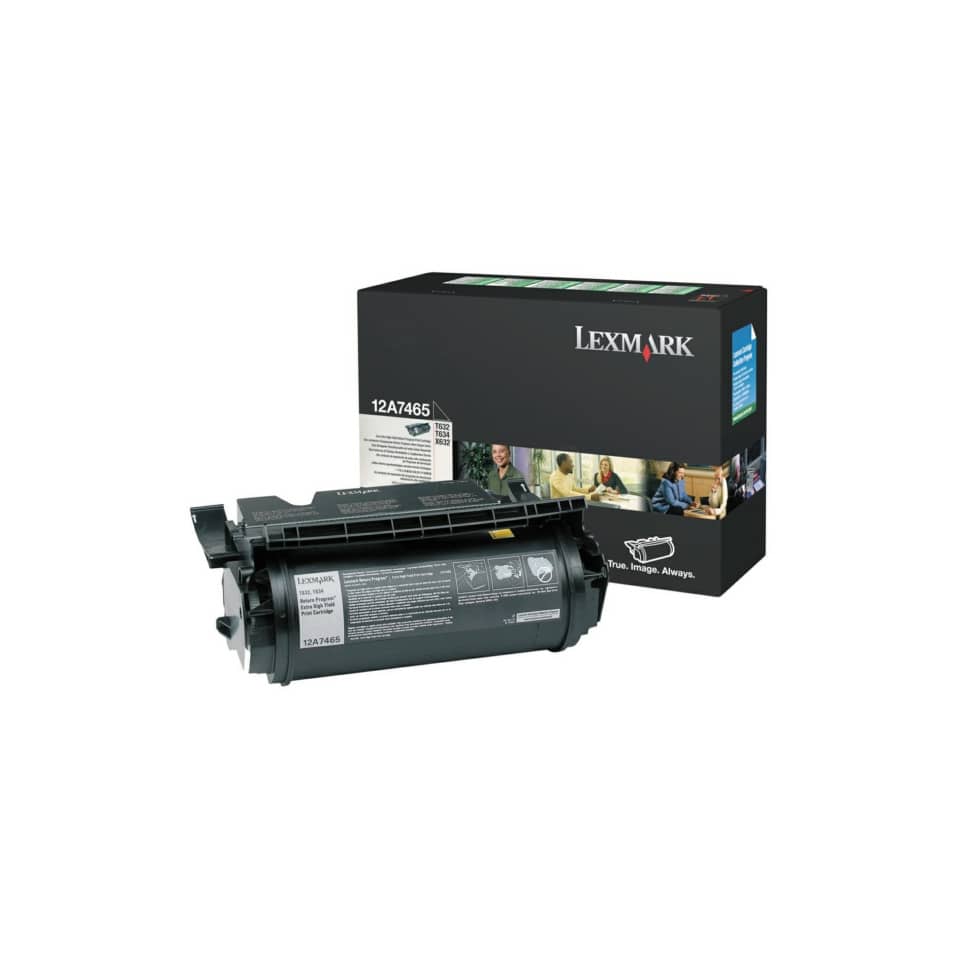 Toner altissima resa return program Lexmark nero 12A7465