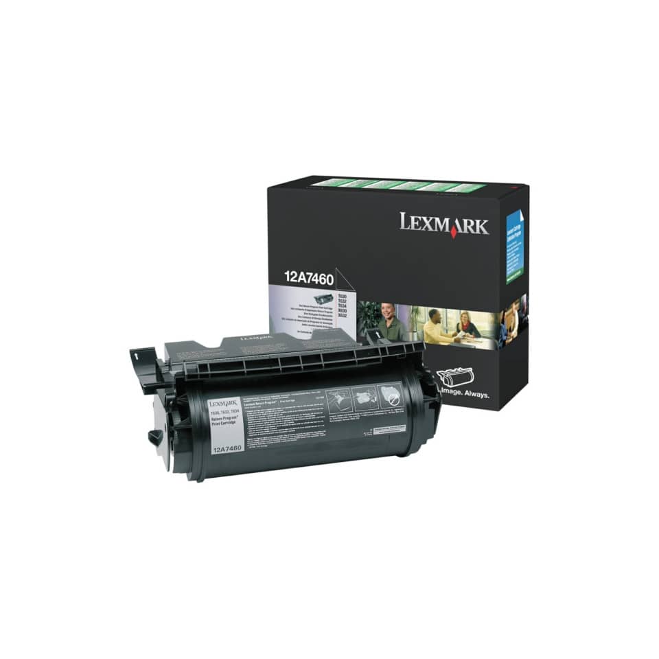 Toner return program Lexmark nero  12A7460