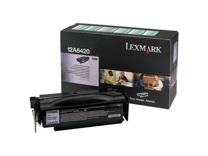 Toner return program Lexmark nero  12A8420