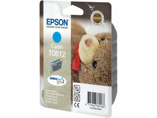 Cartuccia inkjet ink pigmentato Orsetto T0612/blister RS Epson ciano C13T06124010