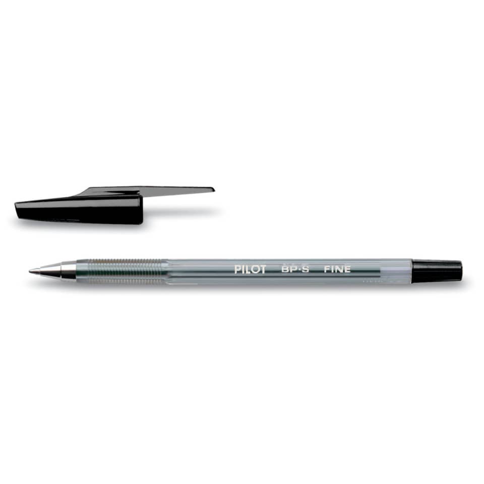 Penna a sfera ricaricabile Pilot BPS punta fine 0,7 mm nero 001606