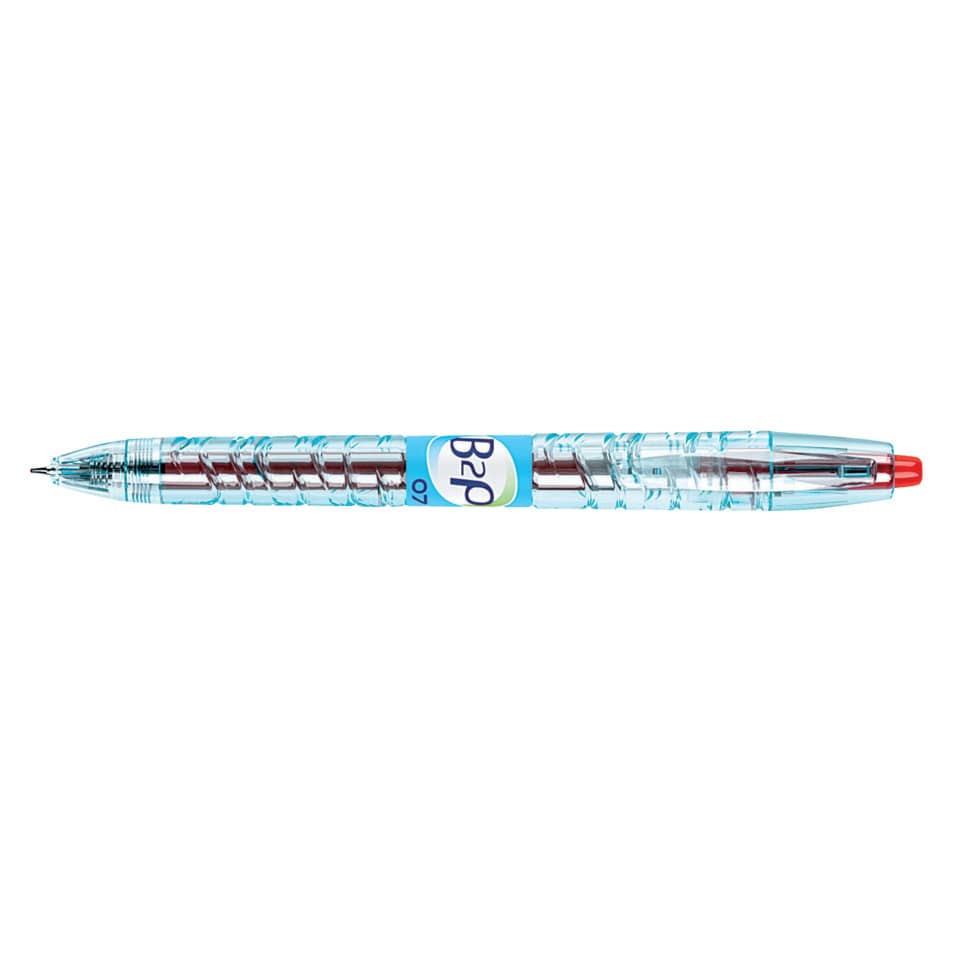 Penna roller gel a scatto Pilot B2P Begreen punta media 0,7 mm rosso 040182