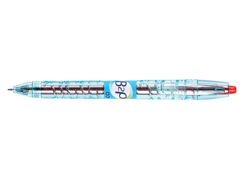 Penna roller gel a scatto Pilot B2P Begreen punta media 0,7 mm rosso 040182