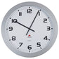 Orologio da parete Alba Horgiant ABS diametro 60 cm - 2 lancette nere. Grigio argento-HORGIANT