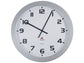 Orologio da parete Alba Horgiant ABS diametro 60 cm - 2 lancette nere. Grigio argento-HORGIANT