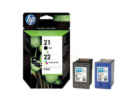 Cartucce inkjet blister 21/22 HP nero +tricromia Conf. 2 - SD367AE