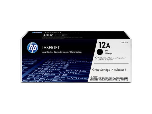 Toner 12A HP nero  Conf. 2 - Q2612AD