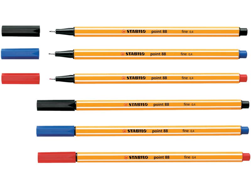 Fineliner Stabilo Point 88® 0,4 mm blu scuro - 88/41