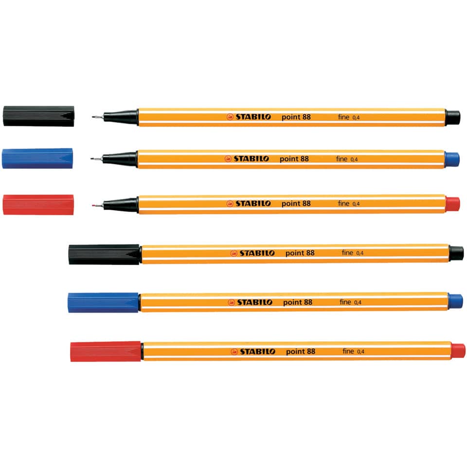 Fineliner Stabilo Point 88® 0,4 mm blu scuro - 88/41