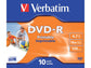 DVD-R Verbatim standard stampabile 4.7 GB - Velocità 16x Jewel Case conf. da 10 - 43521