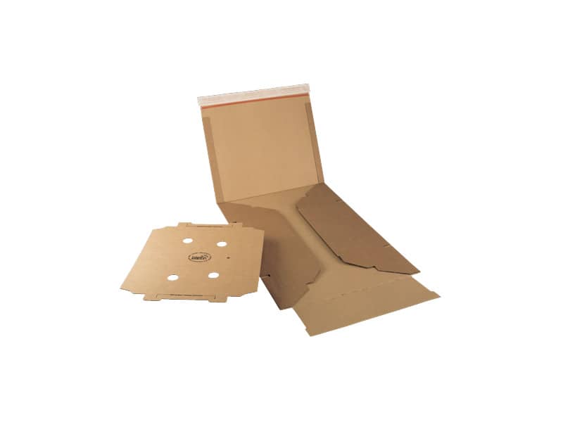 Scatola ColomPac in cartone ondul. - con tasca interna-form. est. 51,5x33,5x17 cm int. 46x31x16 avana -CP 067.07