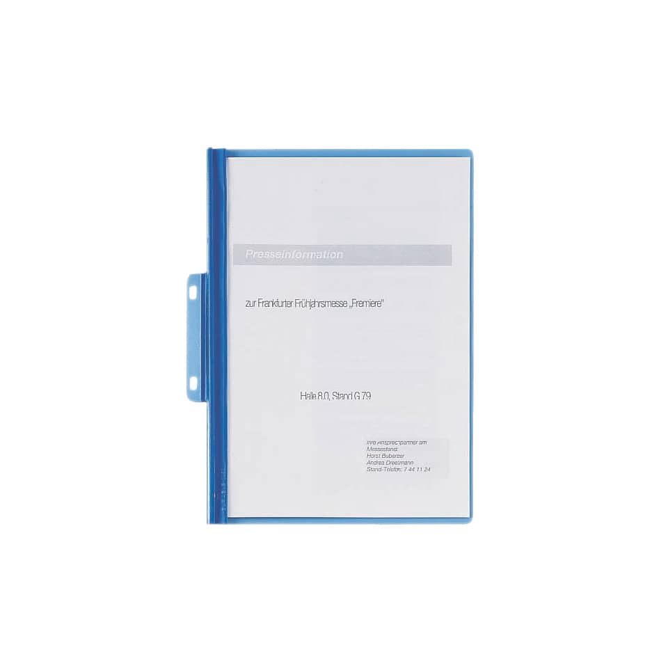 Cartellina per rilegatura DURABLE DURABIND® robusto PVC A4 1-30 fogli azzurro - 225006
