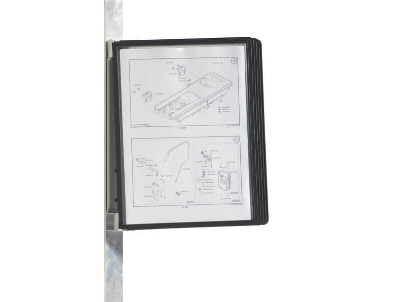 Leggio da parete DURABLE VARIO® MAGNET WALL 5 pannelli A4 nero - 591401