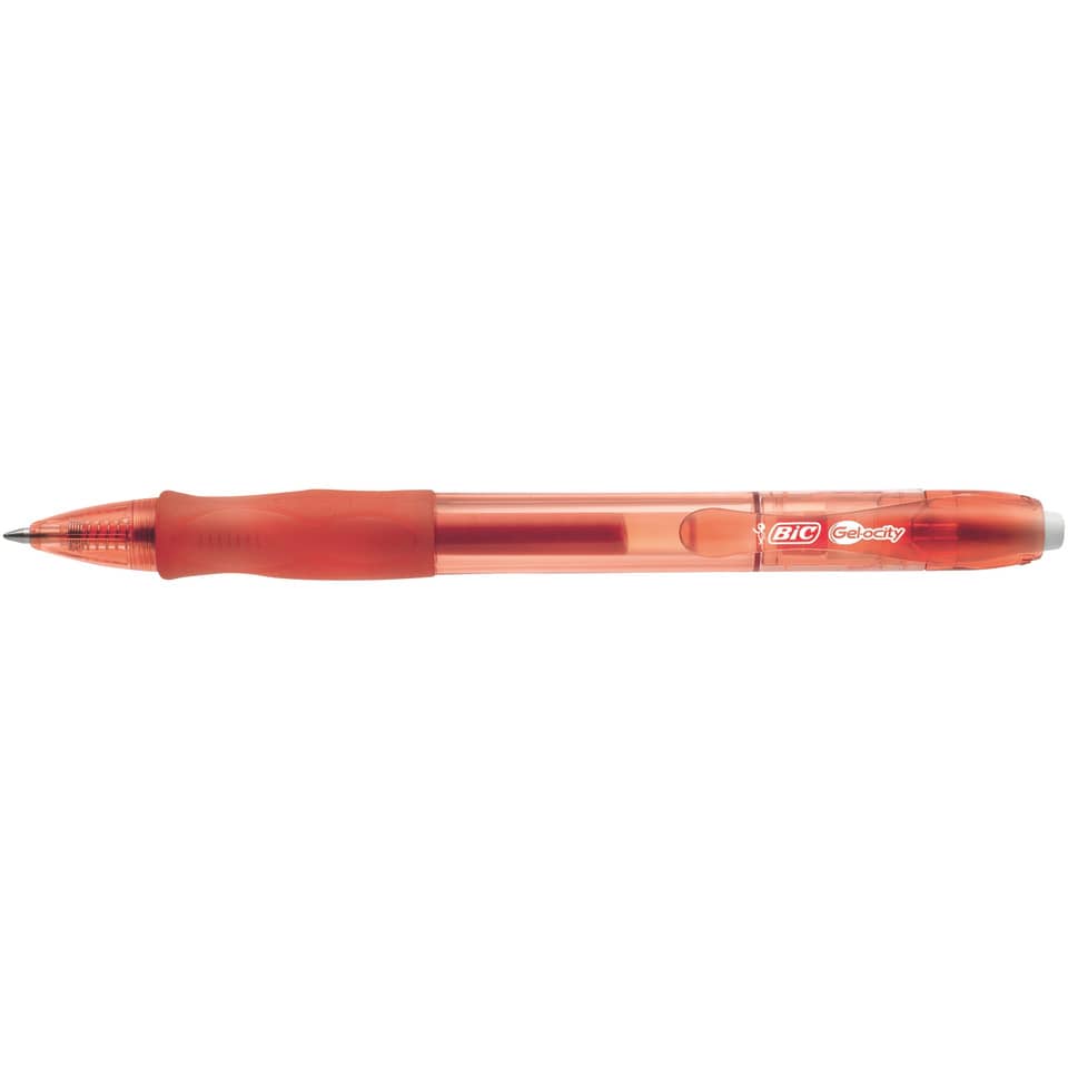 Penna gel a scatto BIC Gel-ocity 0,7 mm rosso 829159