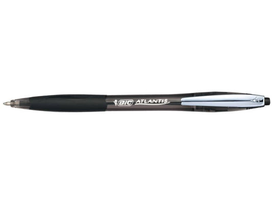 Penna a sfera a scatto BIC Atlantis Soft M 1 mm nero 9021332