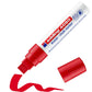Marcatore a gesso liquido edding 4090 punta scalpello 4-15 mm rosso 4-4090002