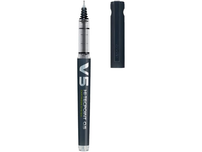 Penna roller ricaricabile a inchiostro liquido Pilot HI-TECPOINT V5 Begreen 0,5 mm nero - 040325