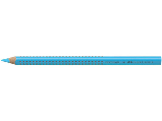 Matita evidenziatore Faber-Castell Textliner Dry 1148 Grip Jumbo blu fluo 114851