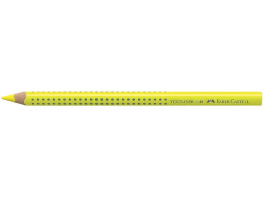 Matita evidenziatore Faber-Castell Textliner Dry 1148 Grip Jumbo giallo fluo - 114807