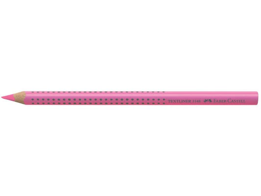 Matita evidenziatore Faber-Castell Textliner Dry 1148 Grip Jumbo rosa fluo 114828