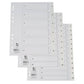 Divisore numerico Q-Connect bianco 22,5x29,7 cm ppl 1-12 KF00178