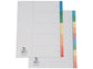 Divisori neutri Q-Connect tasti colorati 5 fogli KF01834