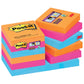 Foglietti riposizionabili Post-it® Super Sticky Bangkok 47,6x47,6 mm assortiti conf. 12 blocch. da 90 ff - 622-12SS-EG