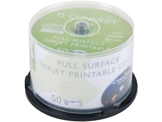 CD-R stampabili Q-Connect spindle 700 MB 80 min 52x conf. 50 - KF18020