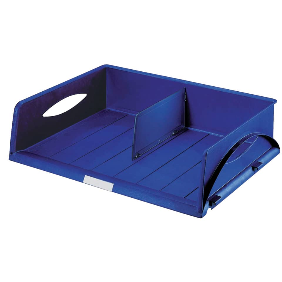 Vaschetta portacorrispondenza Leitz SORTY JUMBO in polistirolo A3 o due risme A4 blu - 52320035