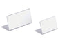 Portanomi a L DURABLE da tavolo acrilico trasparente inserto 52x100mm conf. 10 - 805519