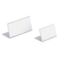 Portanomi a L DURABLE da tavolo acrilico trasparente inserto 52x100mm conf. 10 - 805519