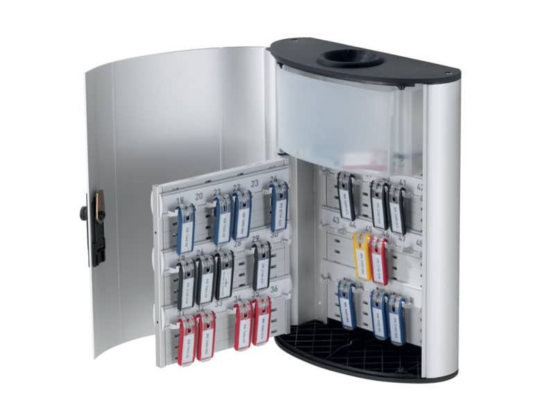 Cassetta portachiavi DURABLE KEY BOX PLUS 54 posti alluminio argento met. serratura a combinazione - 196823