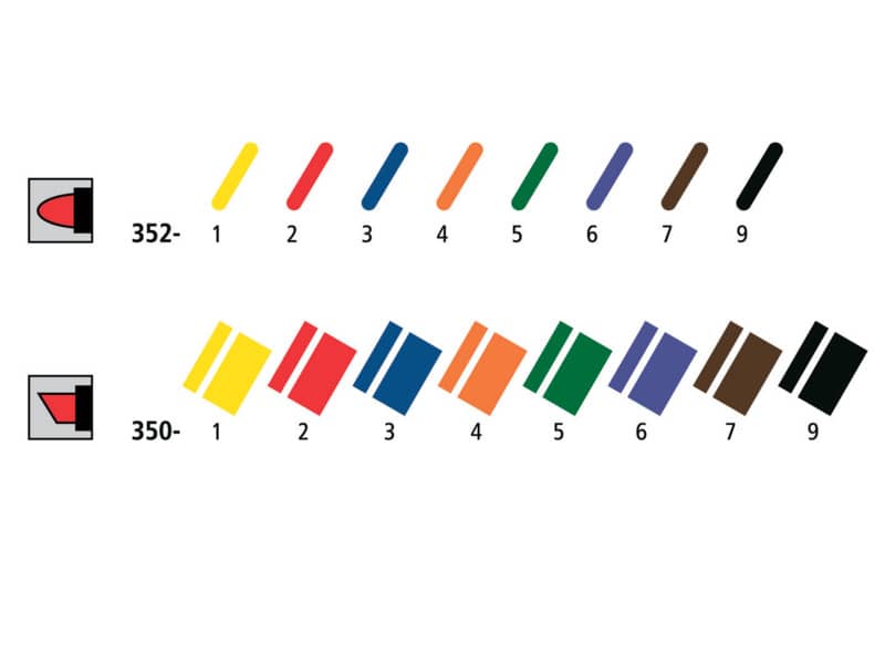 Marcatori permanente punta tonda Staedtler Lumocolor permanent marker 352 assortiti  astuccio da 4 pezzi - 352 WP4