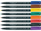 Penna a punta sintetica Staedtler Lumocolor permanent pen 313 S blu 313-3