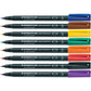 Penna a punta sintetica Staedtler Lumocolor permanent pen 313 S blu 313-3