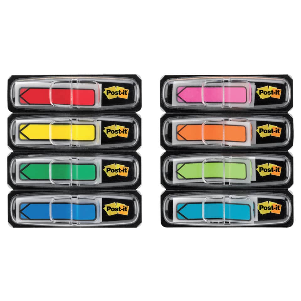 Segnapagina removibili Post-it® Index Mini "Freccia" classici assortiti 4 confezioni da 24 - 684ARR3