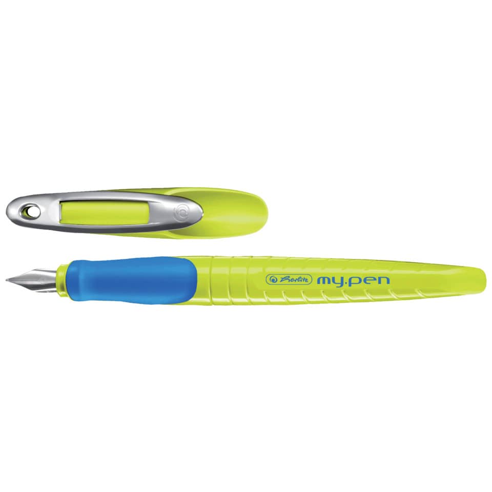 Penna stilografica Herlitz My.pen M giallo/blu 10999779