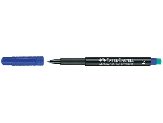 Marcatore permanente Faber-Castell Multimark 1525 M 1 mm blu 152551