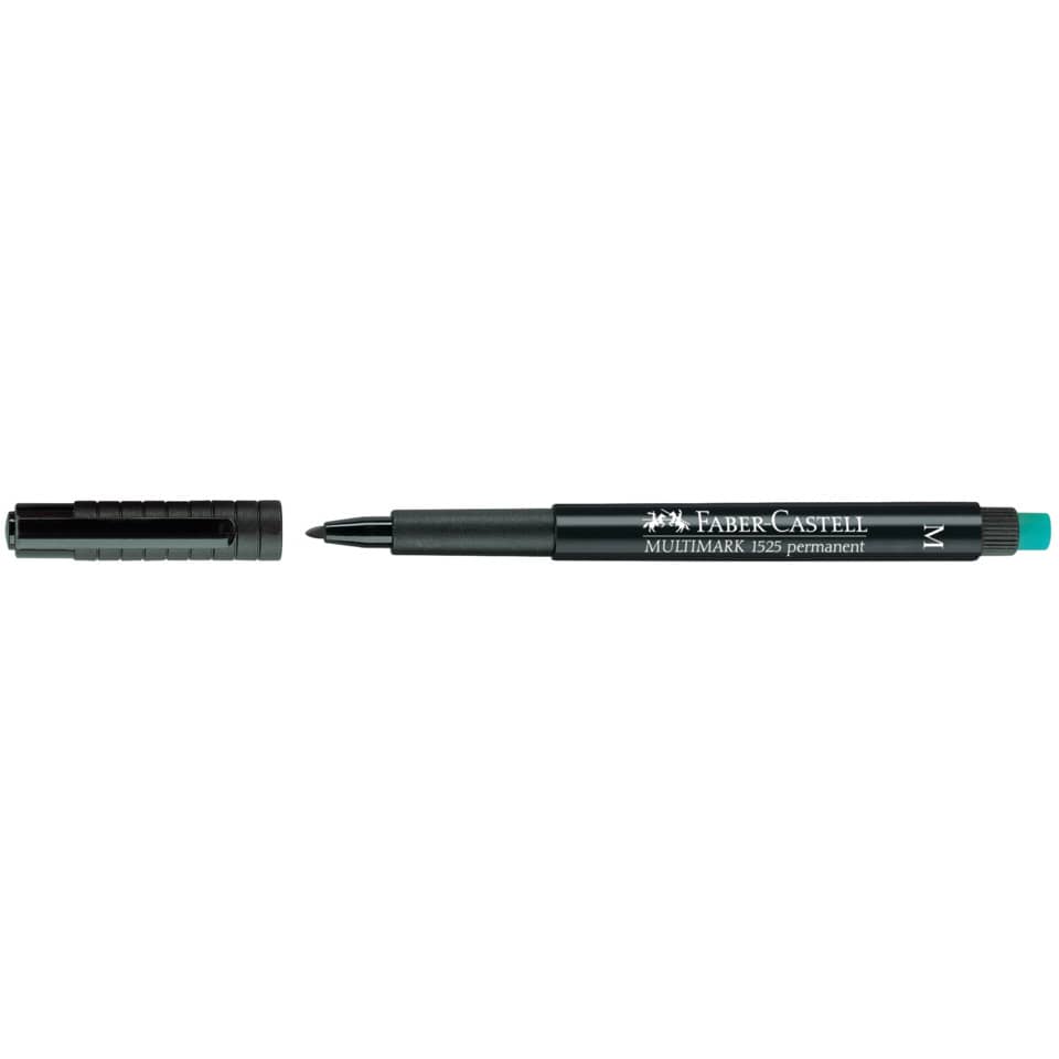 Marcatore permanente Faber-Castell Multimark 1525 M 1 mm nero 152599