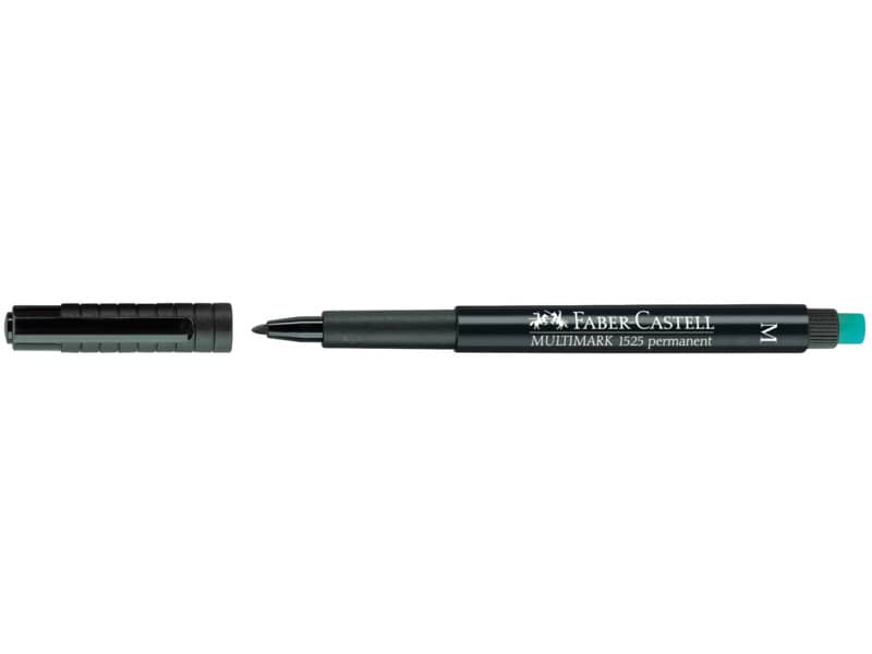 Marcatore permanente Faber-Castell Multimark 1525 M 1 mm nero 152599