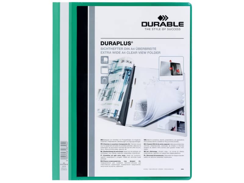 Cartellina ad aghi DURABLE DURAPLUS® A4 verde 257905