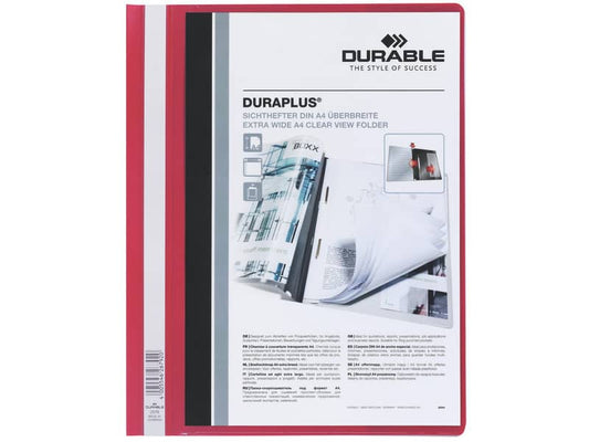 Cartellina ad aghi DURABLE DURAPLUS® A4 rosso 257903