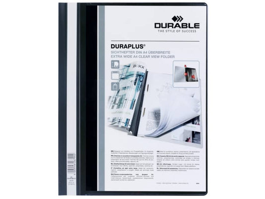 Cartellina ad aghi DURABLE DURAPLUS® A4 nero 257901