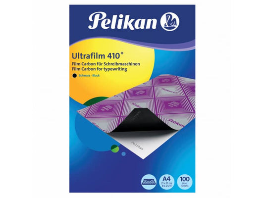 Carta carbone Pelikan Ultrafilm 410 nero confezione 100 fogli - 404483