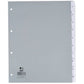 Divisore personalizzabile Q-Connect grigio 24,5x29,7 cm ppl 10 pagine KF01853