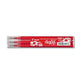 EC- Refill penne a sfera Pilot Frixion Ball e Clicker 0,7 mm rosso Set 3 pezzi - 006658