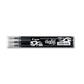 Refill penne a sfera Pilot Frixion Ball e Clicker 0,7 mm nero Set 3 pezzi - 006656