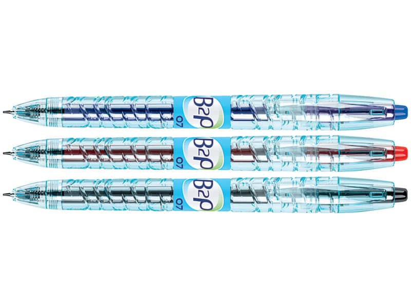 Penna roller gel a scatto Pilot B2P Begreen punta media 0,7 mm blu 040181